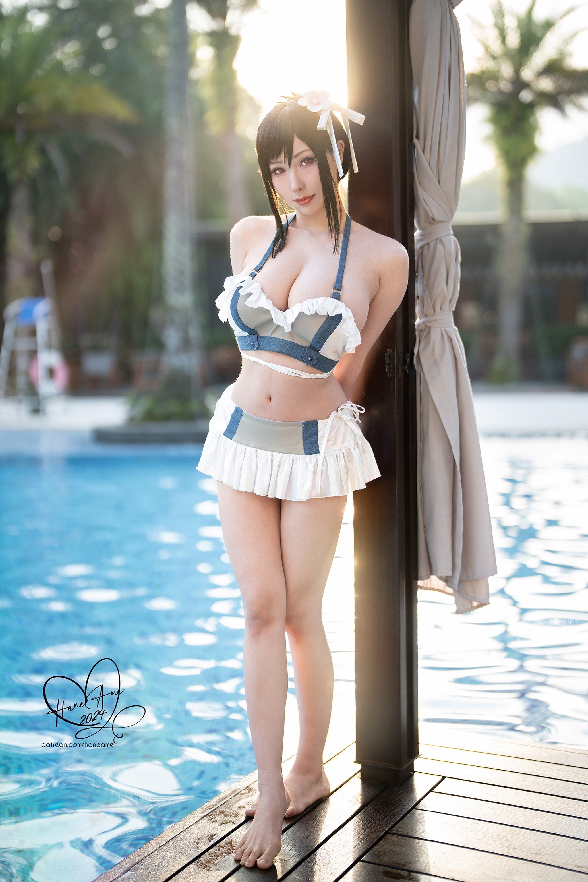 图片[1]-雨波HaneAme – NO.359 Tifa swimsuit[44P]-XikXak